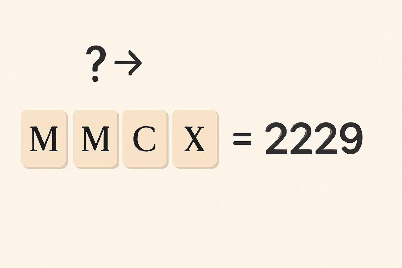 Roman Numerals: 2229