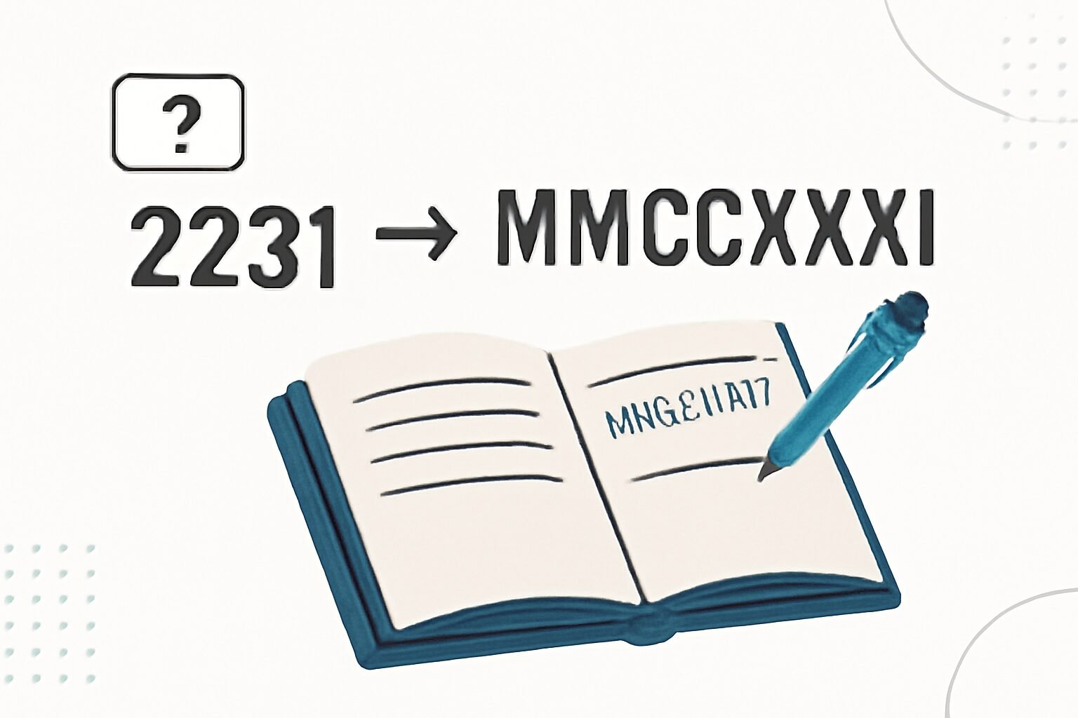 Roman Numerals: 2231