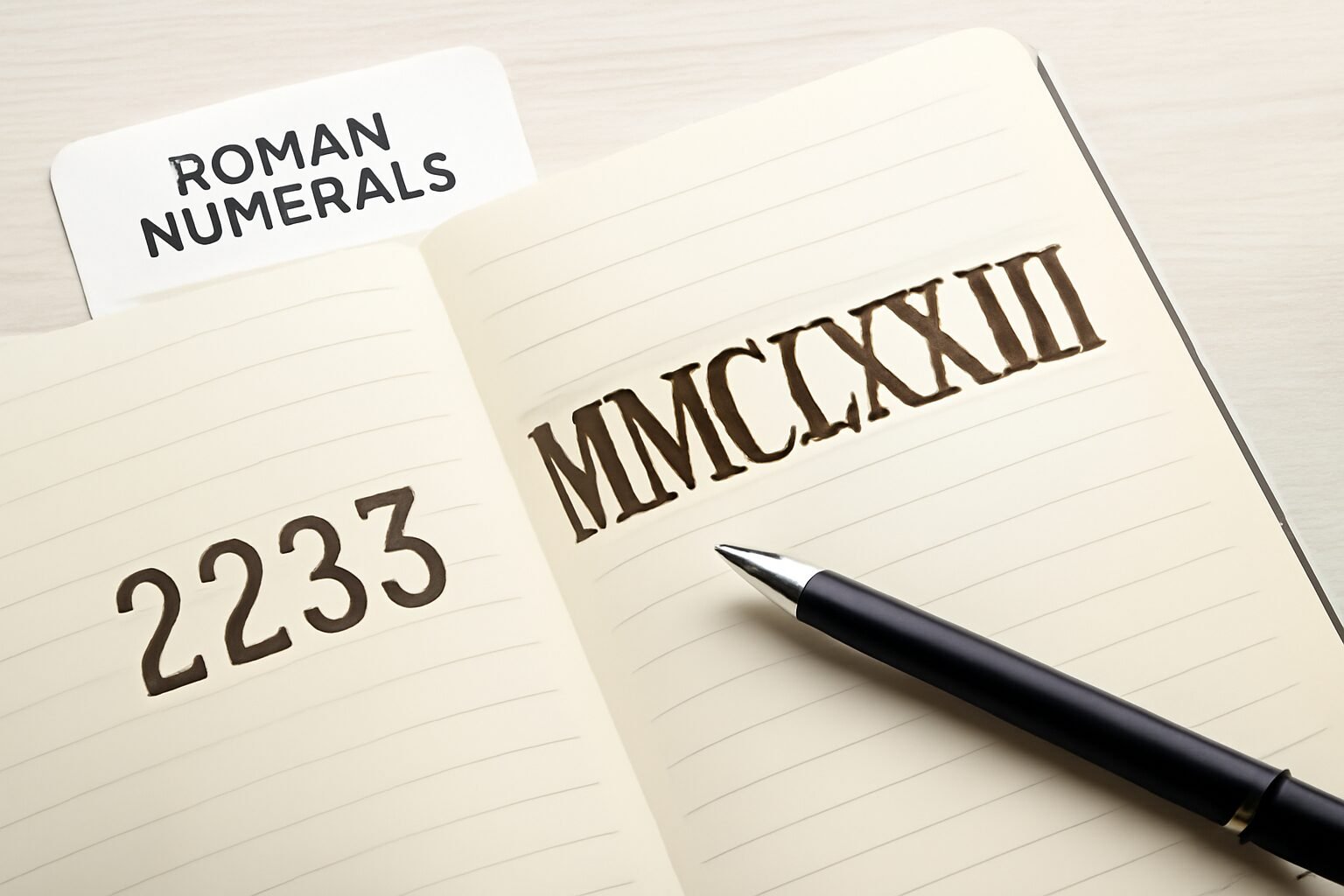 Roman Numerals: 2233