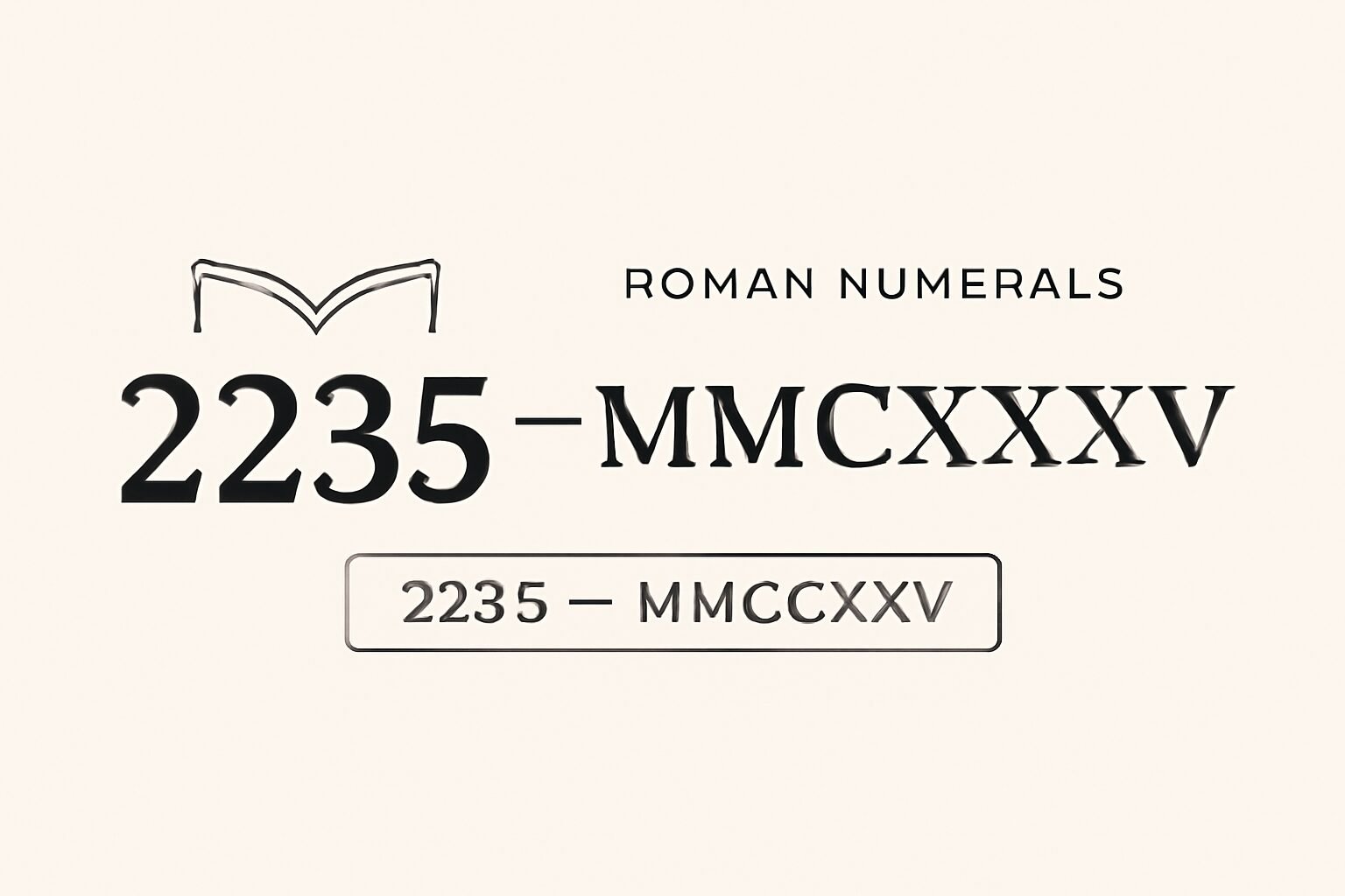 Roman Numerals: 2235