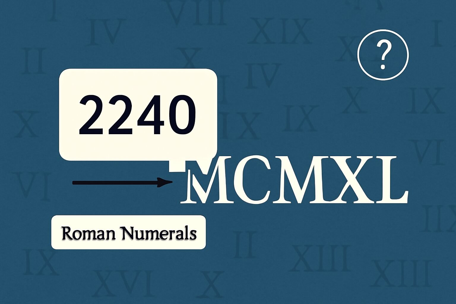 Roman Numerals: 2240