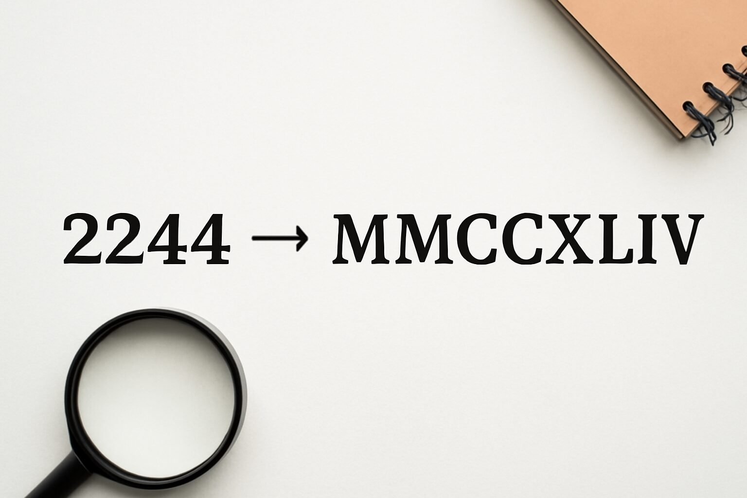 Roman Numerals: 2244