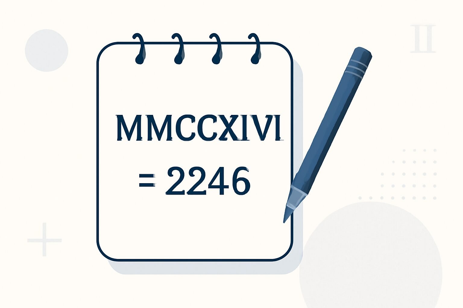 Roman Numerals: 2246