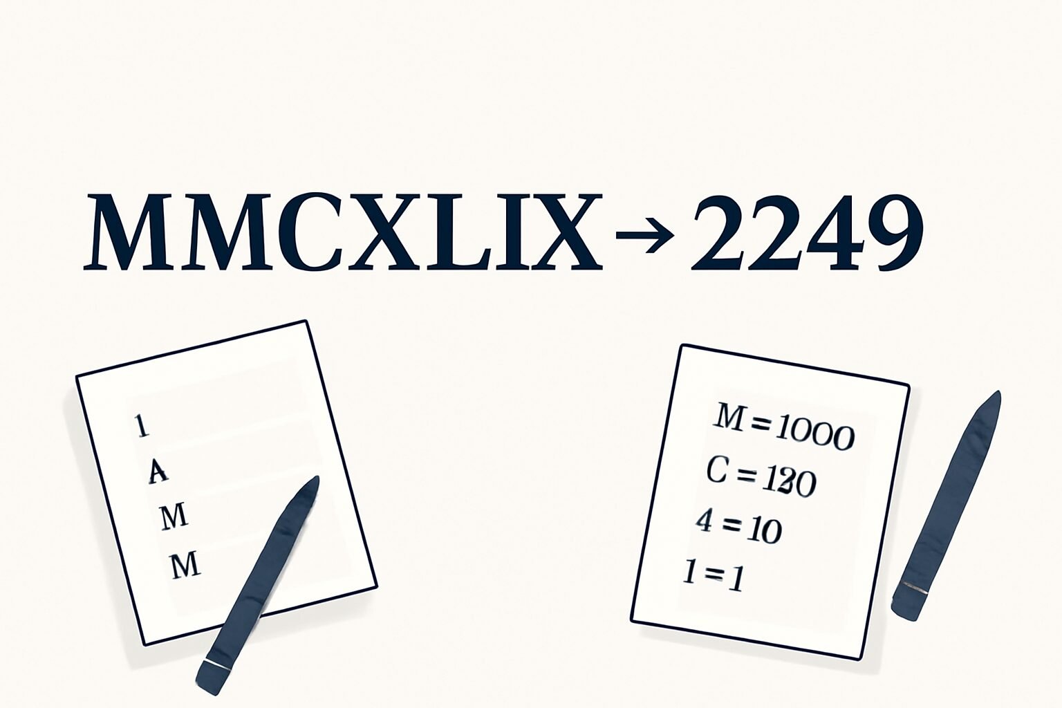 Roman Numerals: 2249