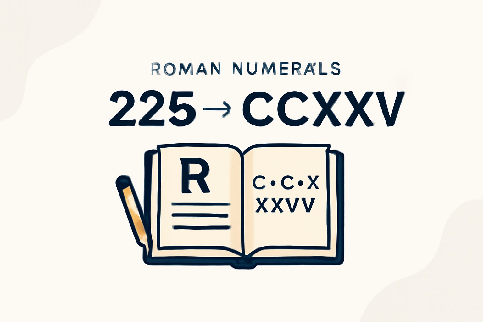 Roman Numerals: 225