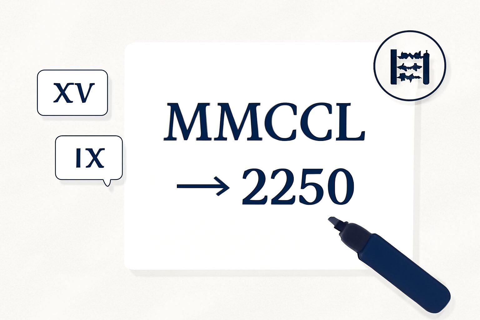 Roman Numerals: 2250