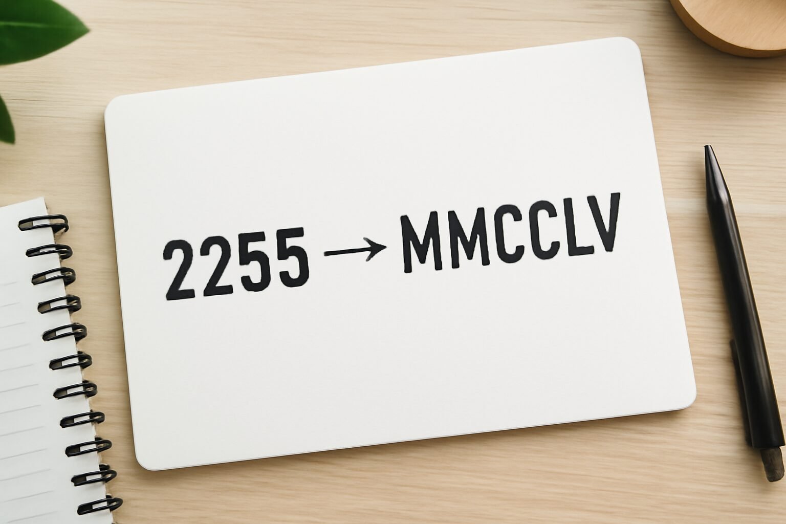 Roman Numerals: 2255