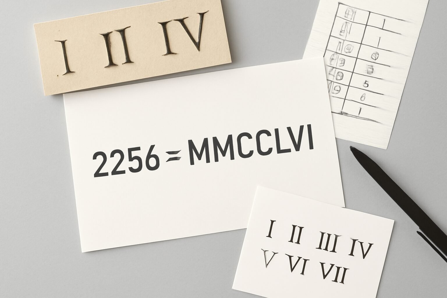 Roman Numerals: 2256