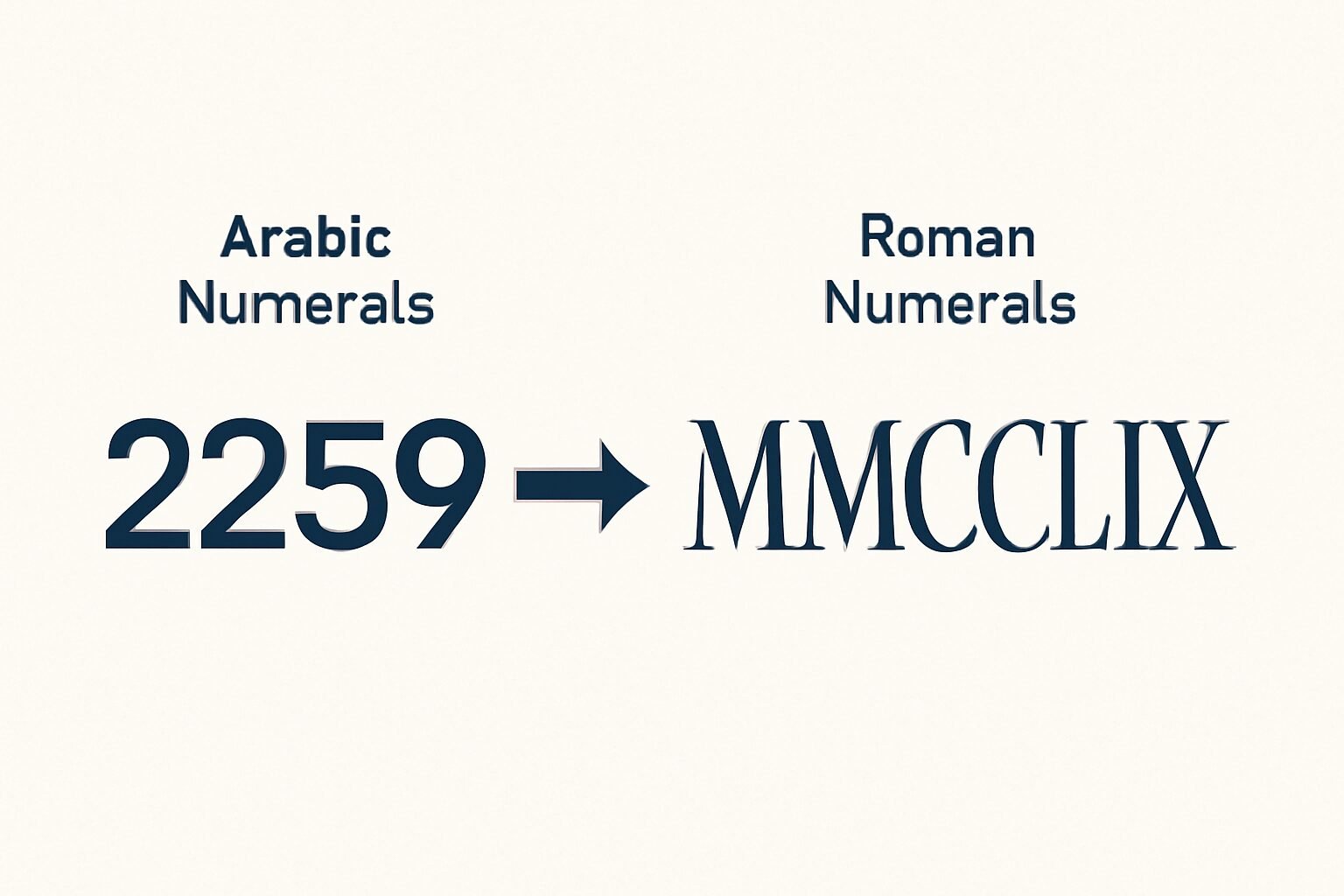 Roman Numerals: 2259