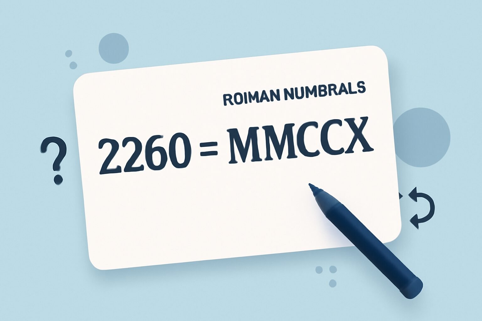 Roman Numerals: 2260