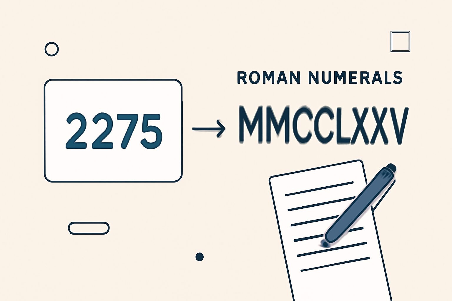 Roman Numerals: 2275