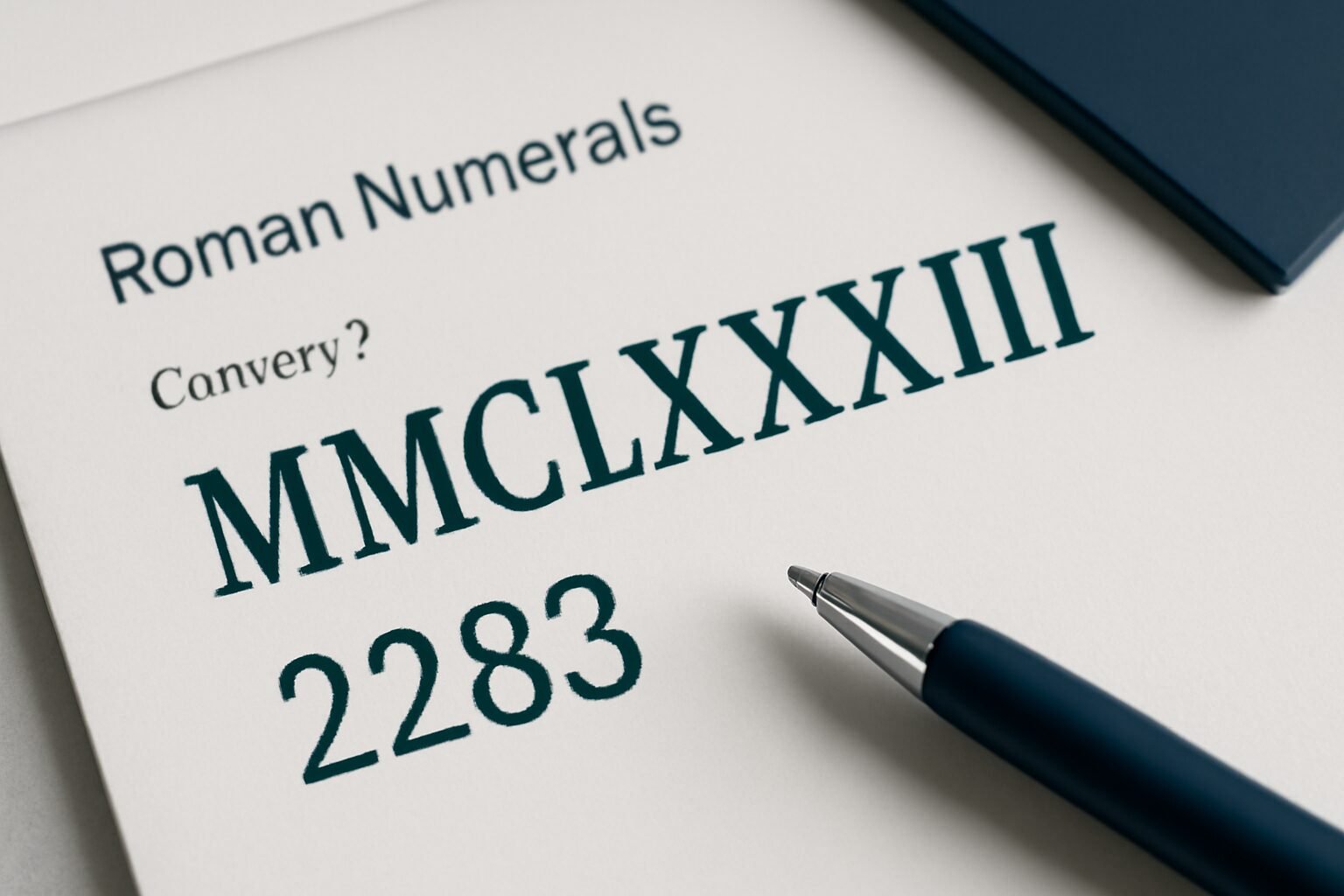 Roman Numerals: 2283
