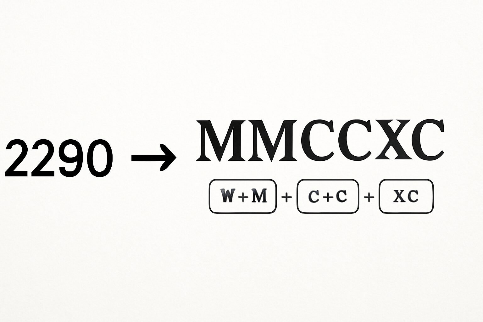 Roman Numerals: 2290