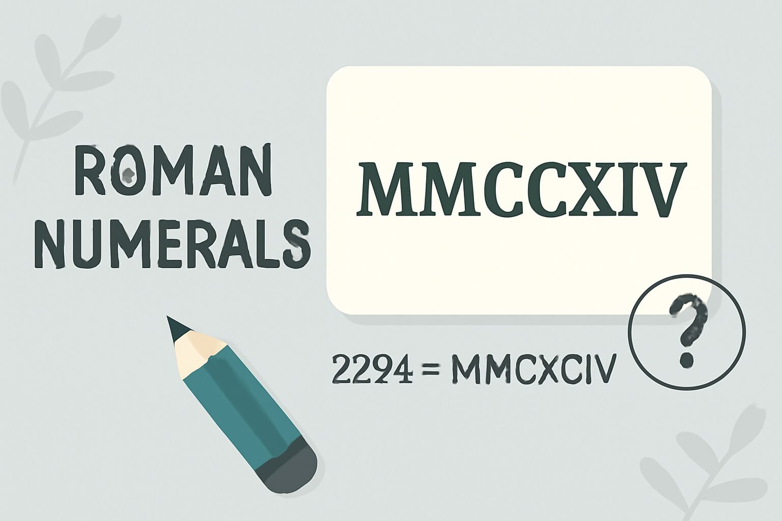 Roman Numerals: 2294