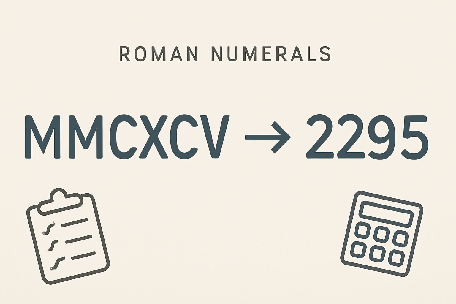 Roman Numerals: 2295