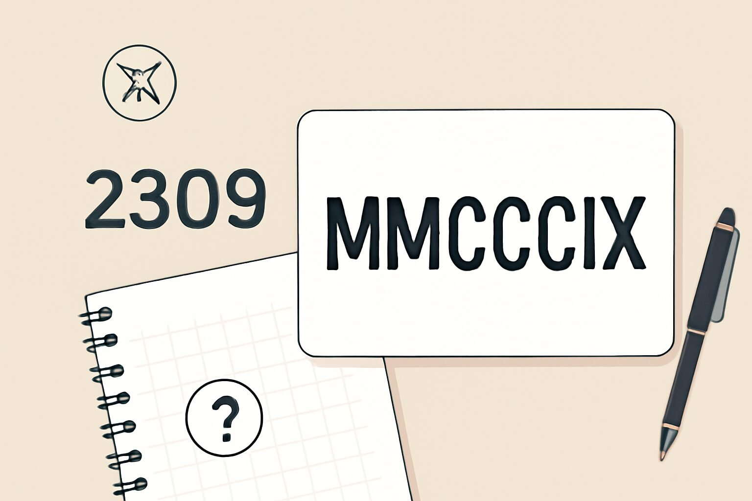 Roman Numerals: 2309