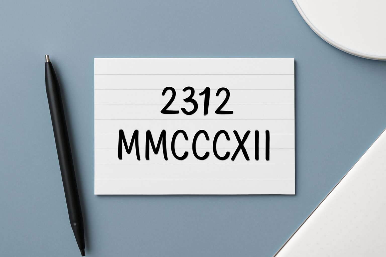 Roman Numerals: 2312