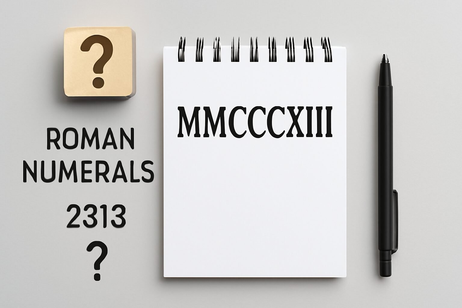 Roman Numerals: 2313