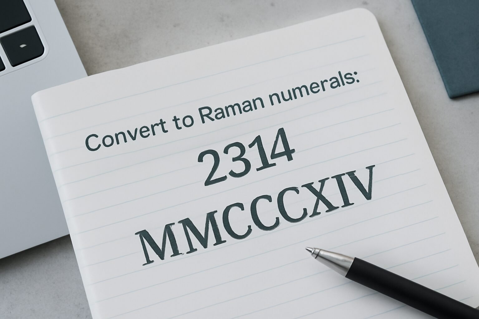 Roman Numerals: 2314