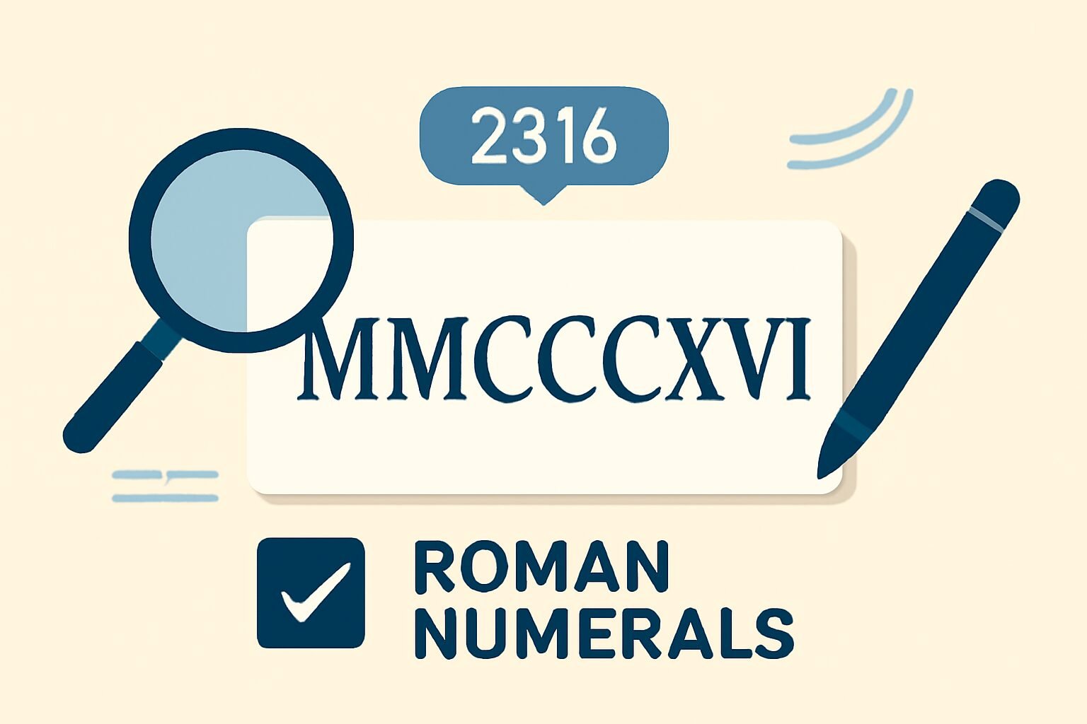 Roman Numerals: 2316
