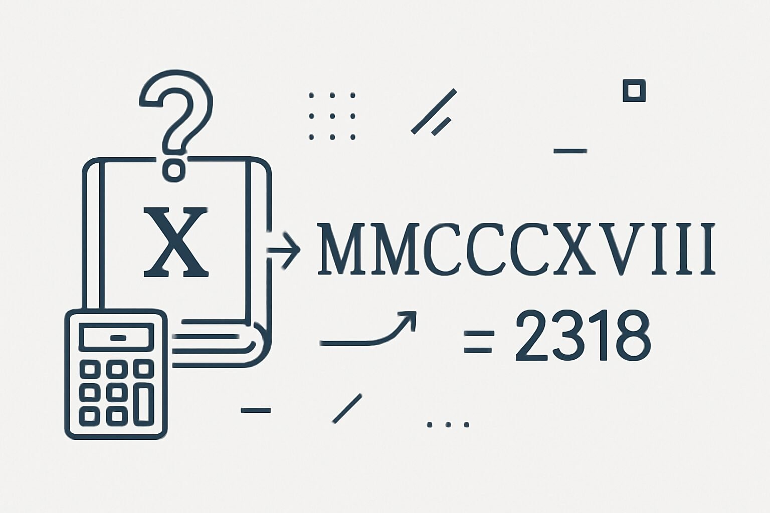 Roman Numerals: 2318