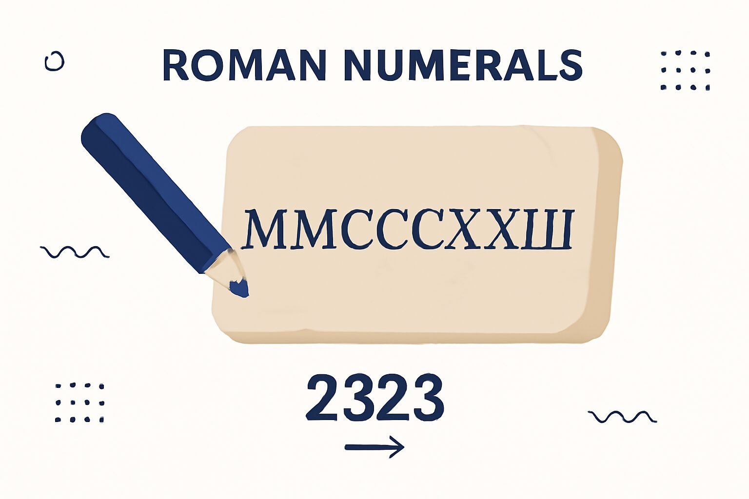 Roman Numerals: 2323