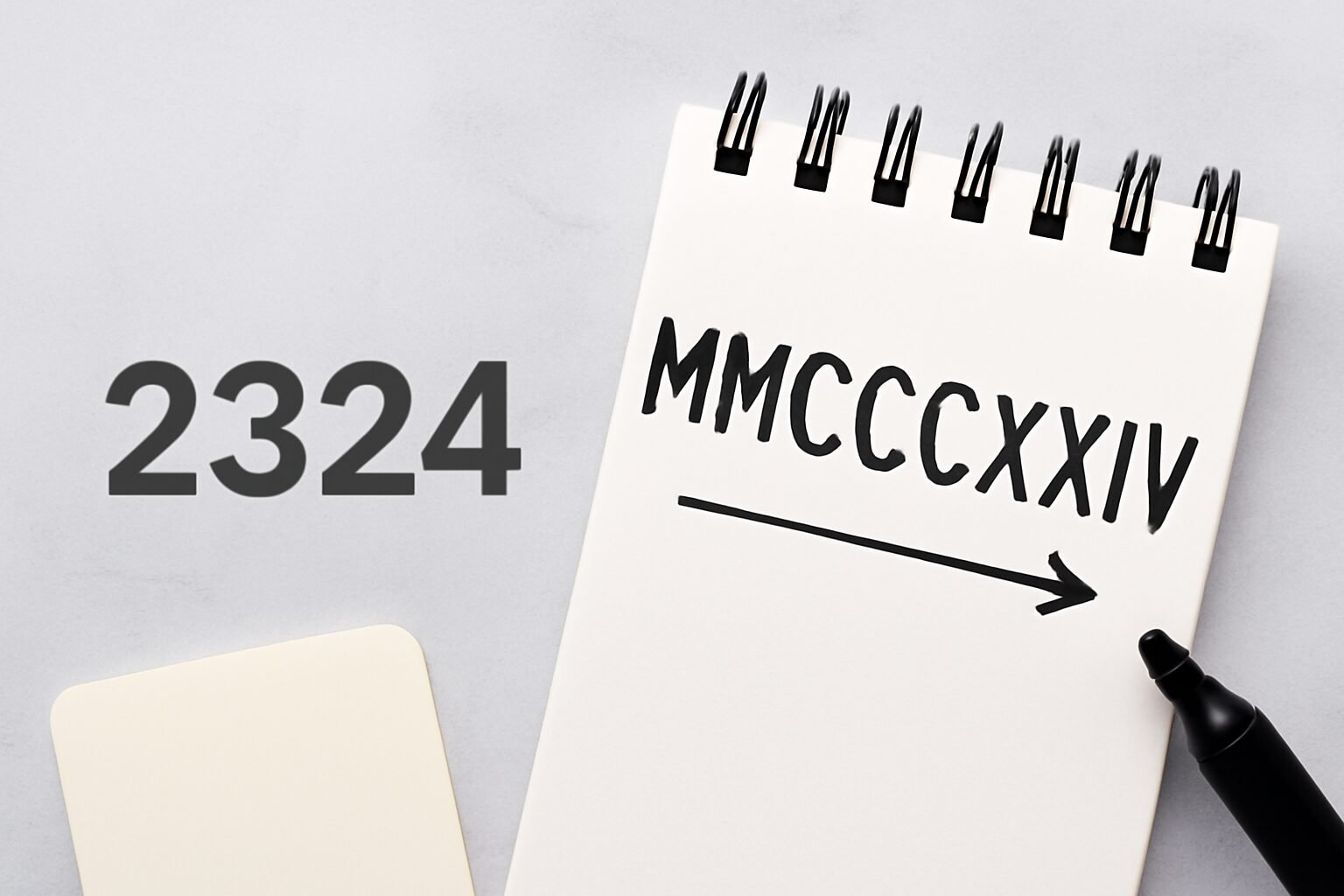Roman Numerals: 2324