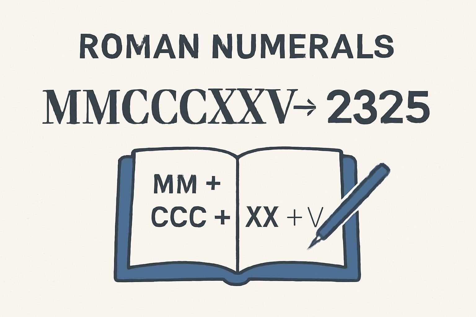 Roman Numerals: 2325