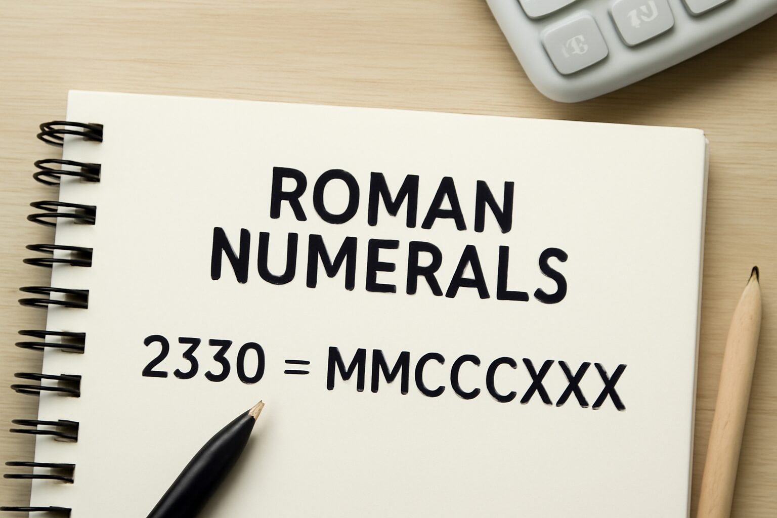 Roman Numerals: 2330
