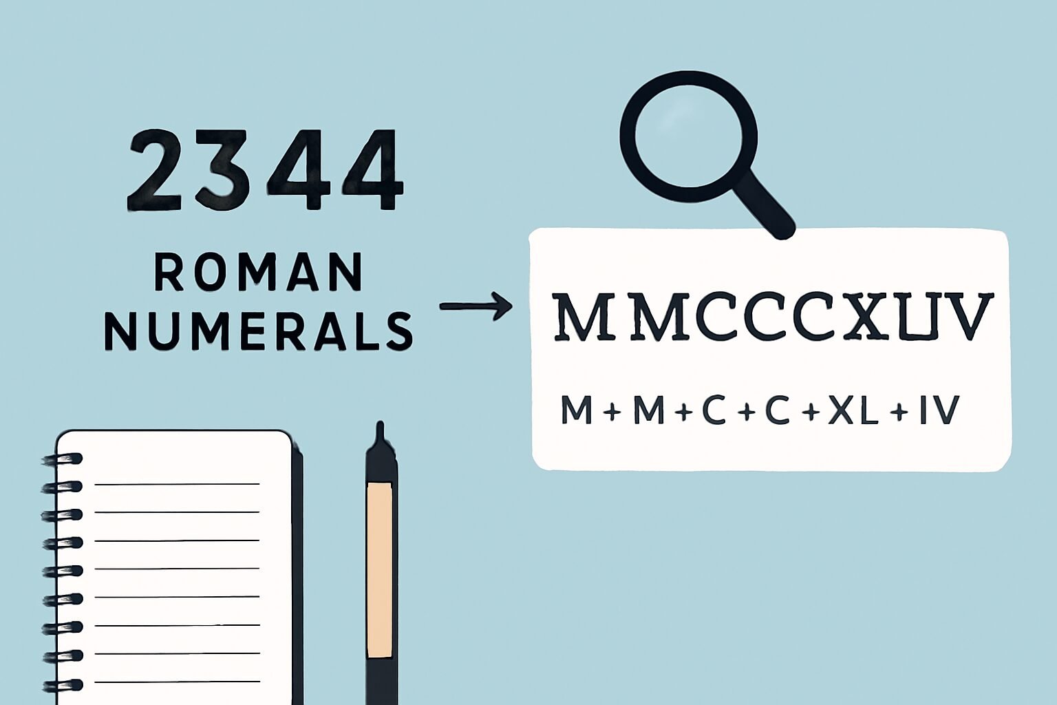 Roman Numerals: 2344