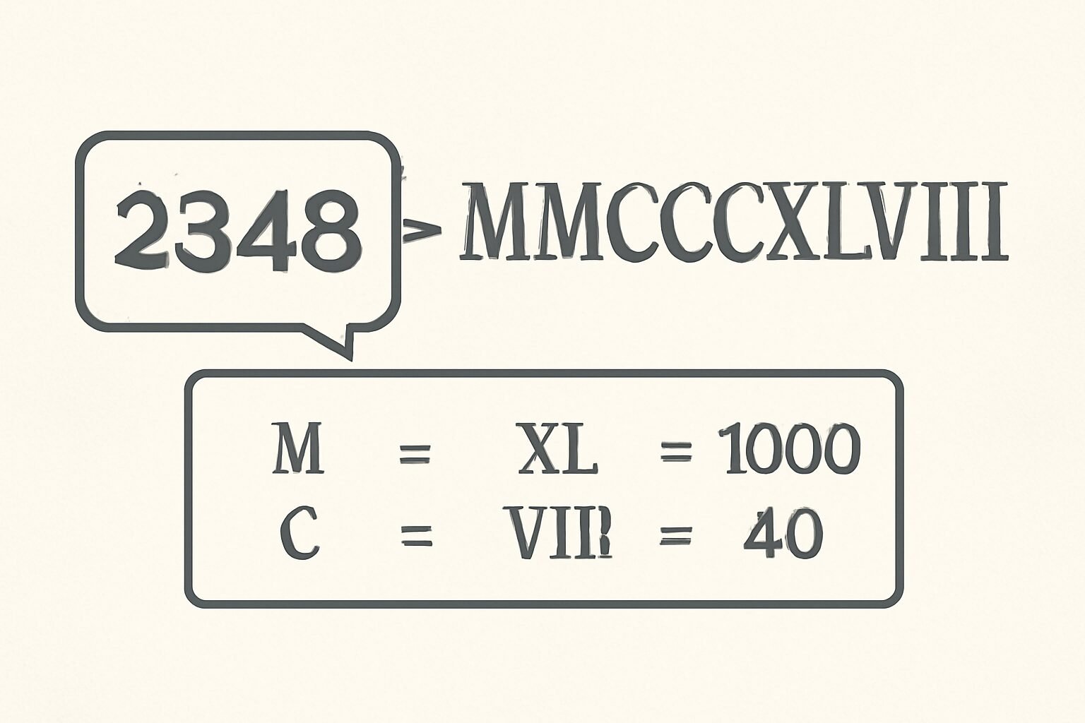 Roman Numerals: 2348