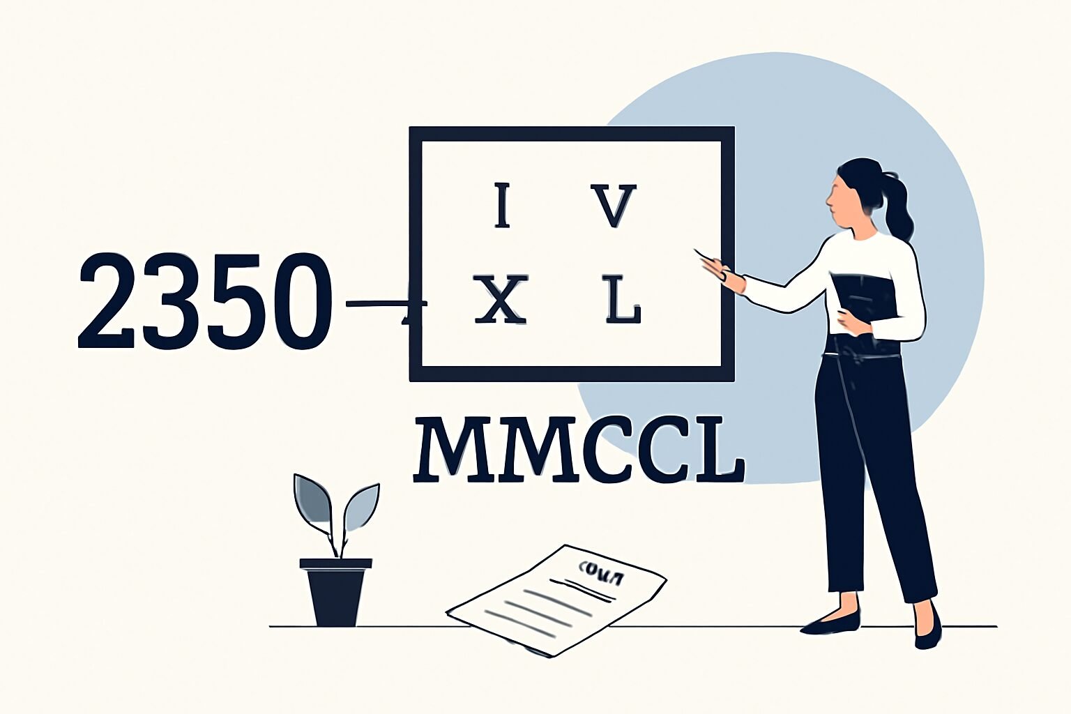 Roman Numerals: 2350