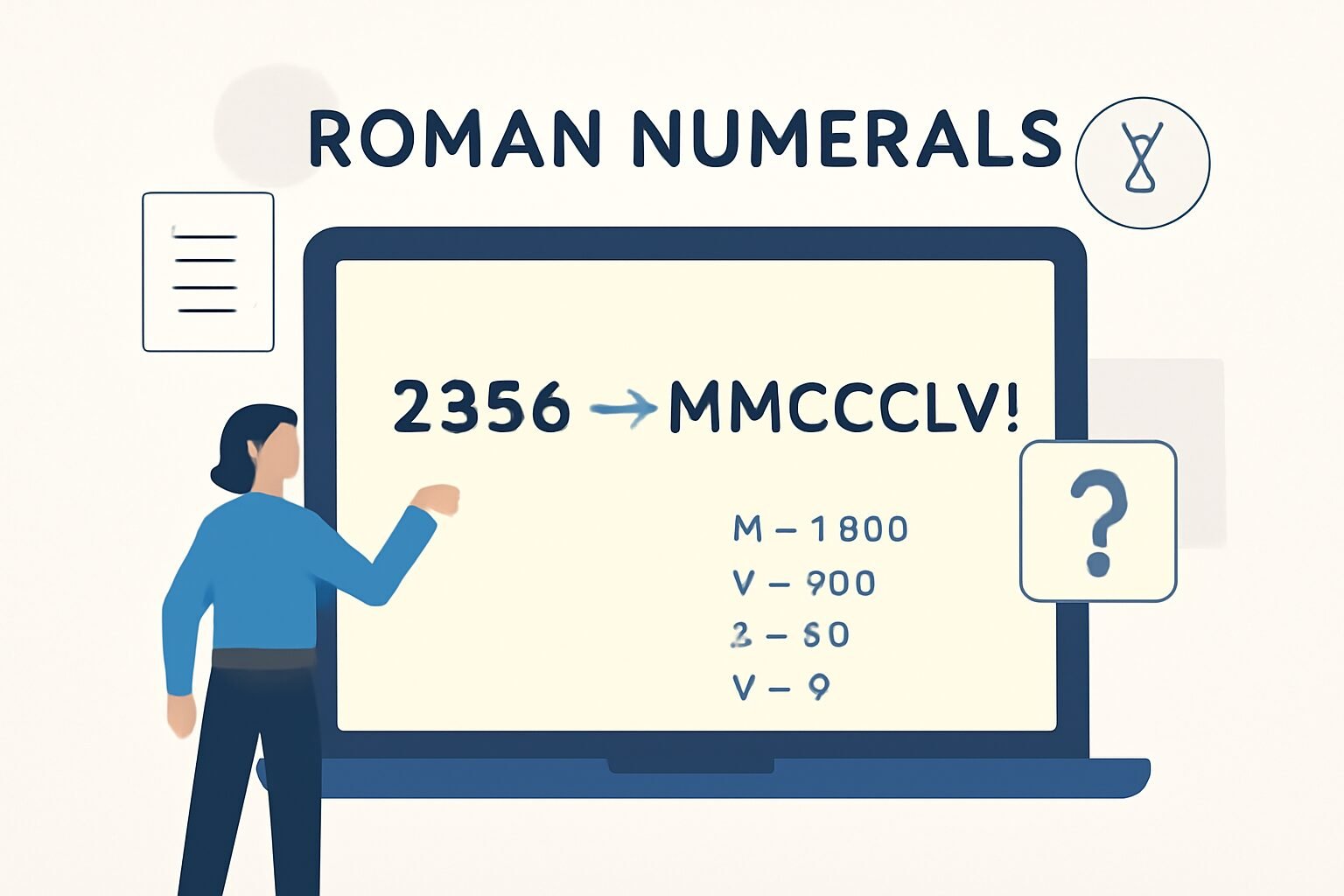 Roman Numerals: 2356