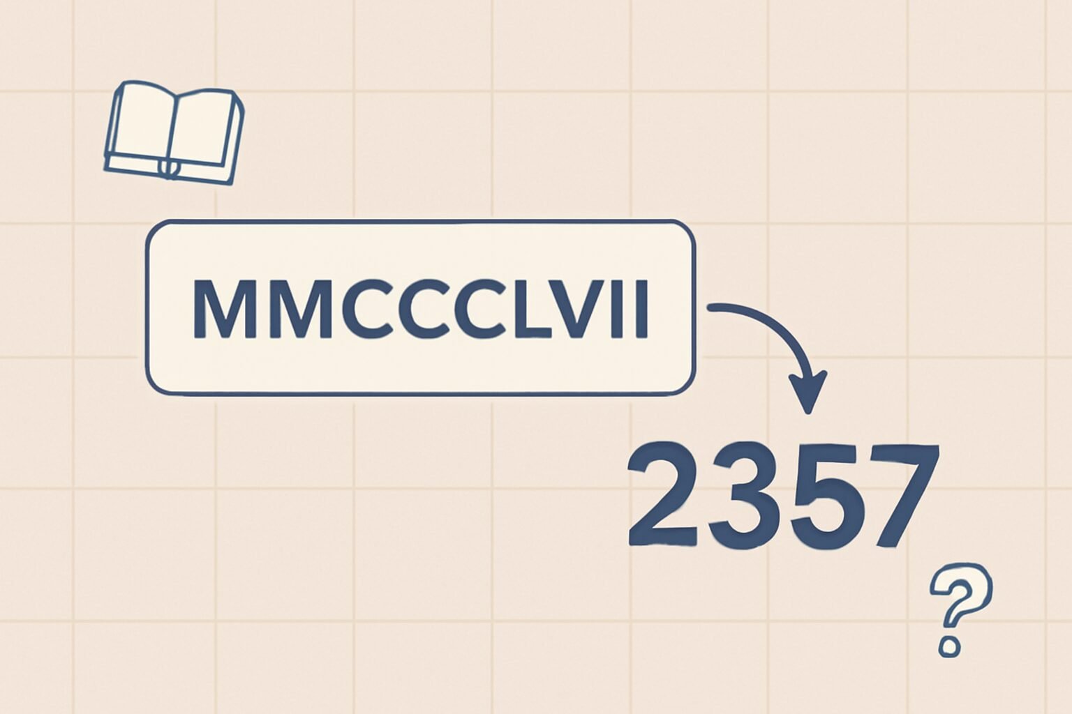 Roman Numerals: 2357