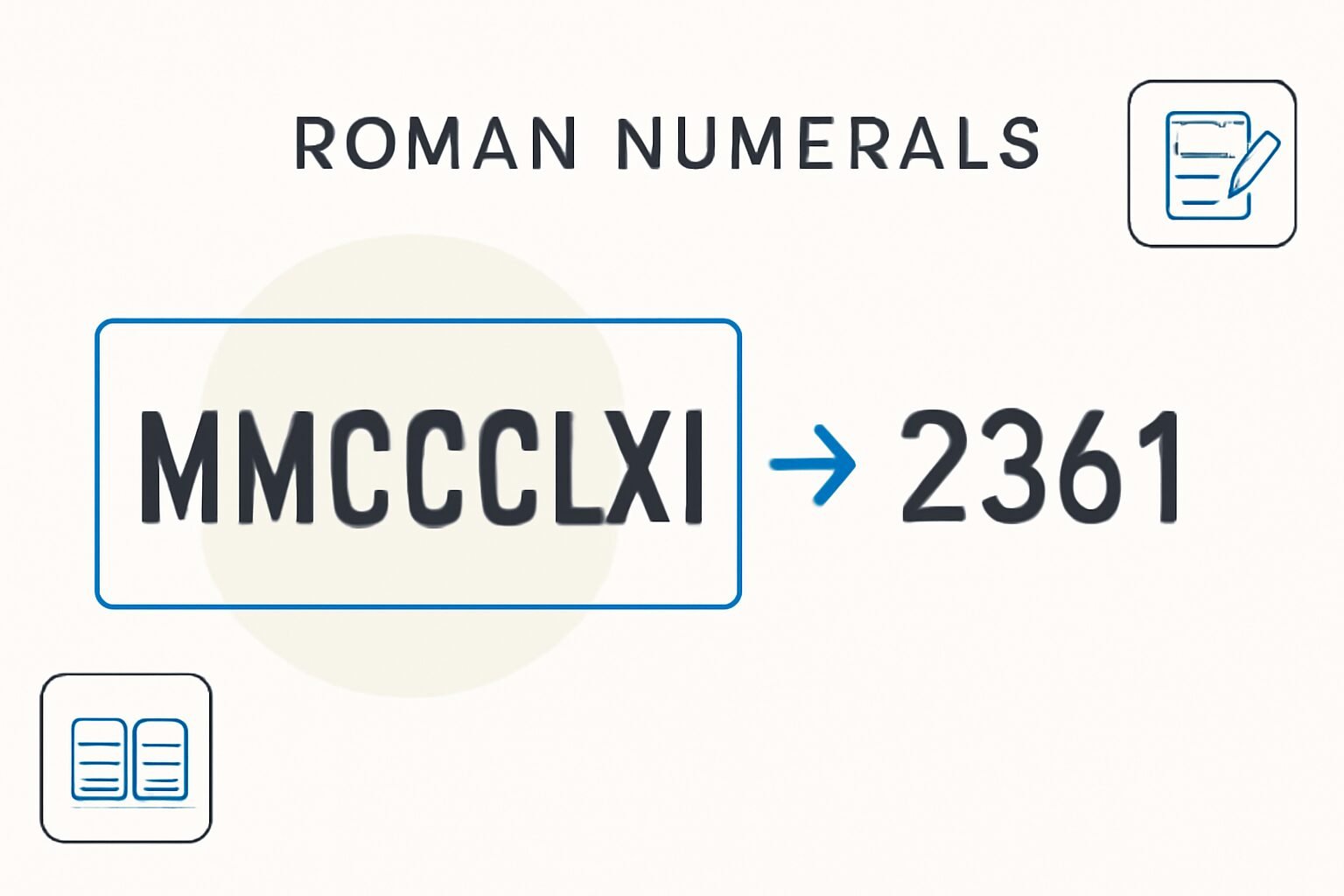 Roman Numerals: 2361