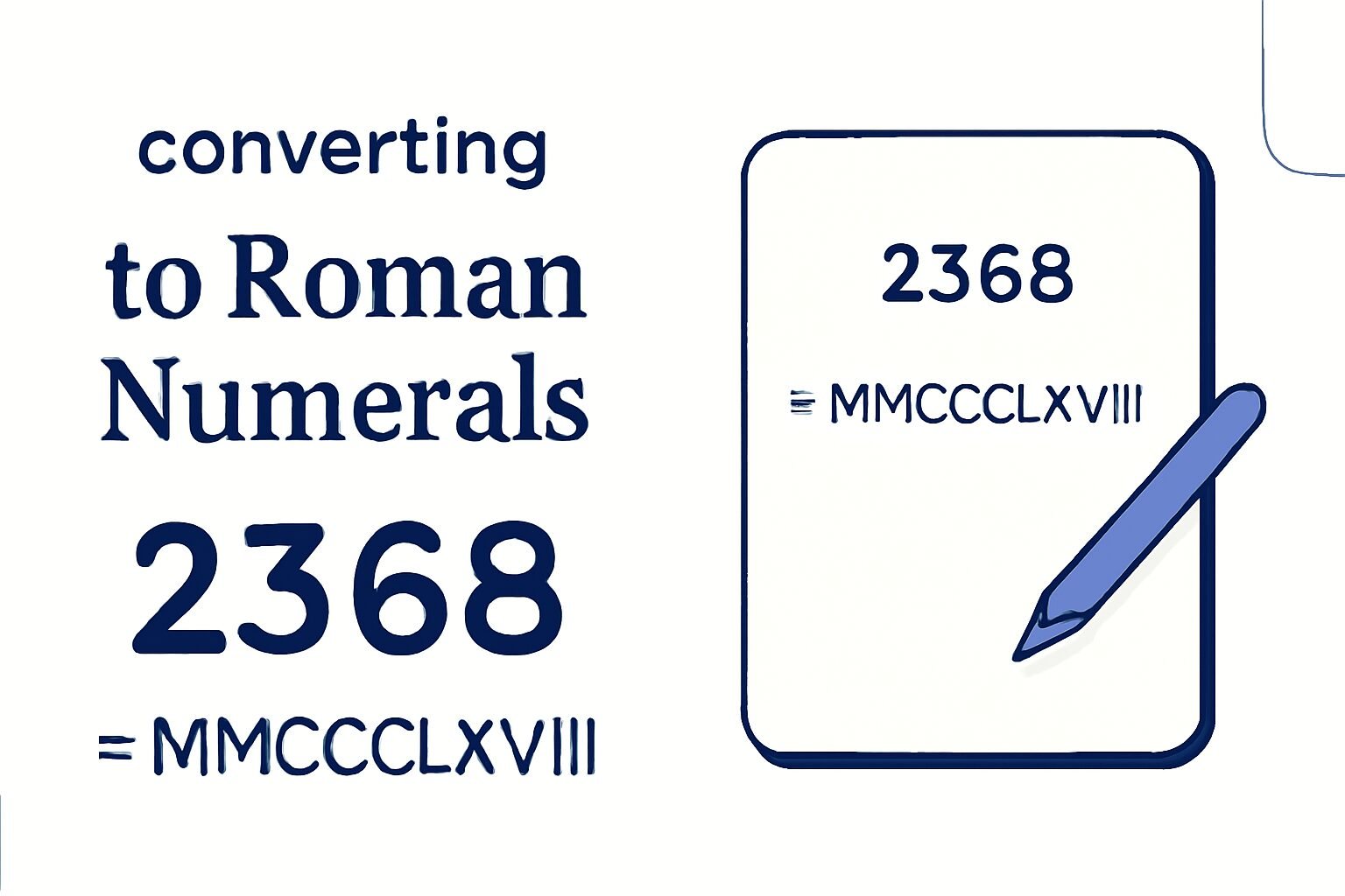 Roman Numerals: 2368