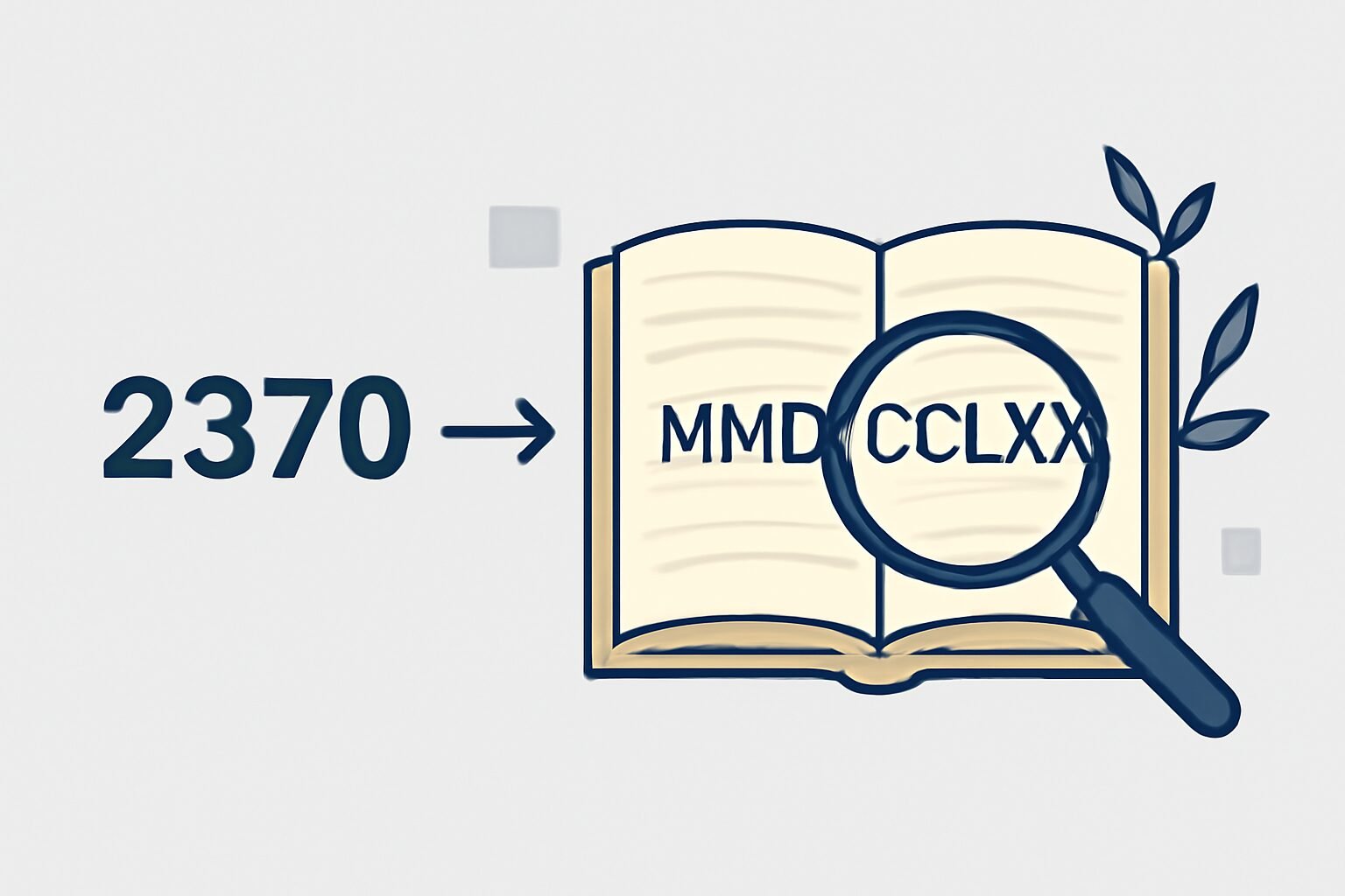 Roman Numerals: 2370