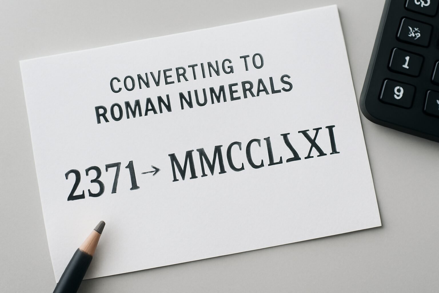 Roman Numerals: 2371