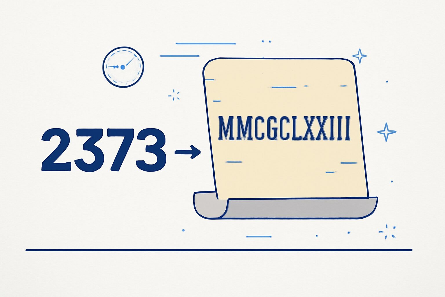 Roman Numerals: 2373