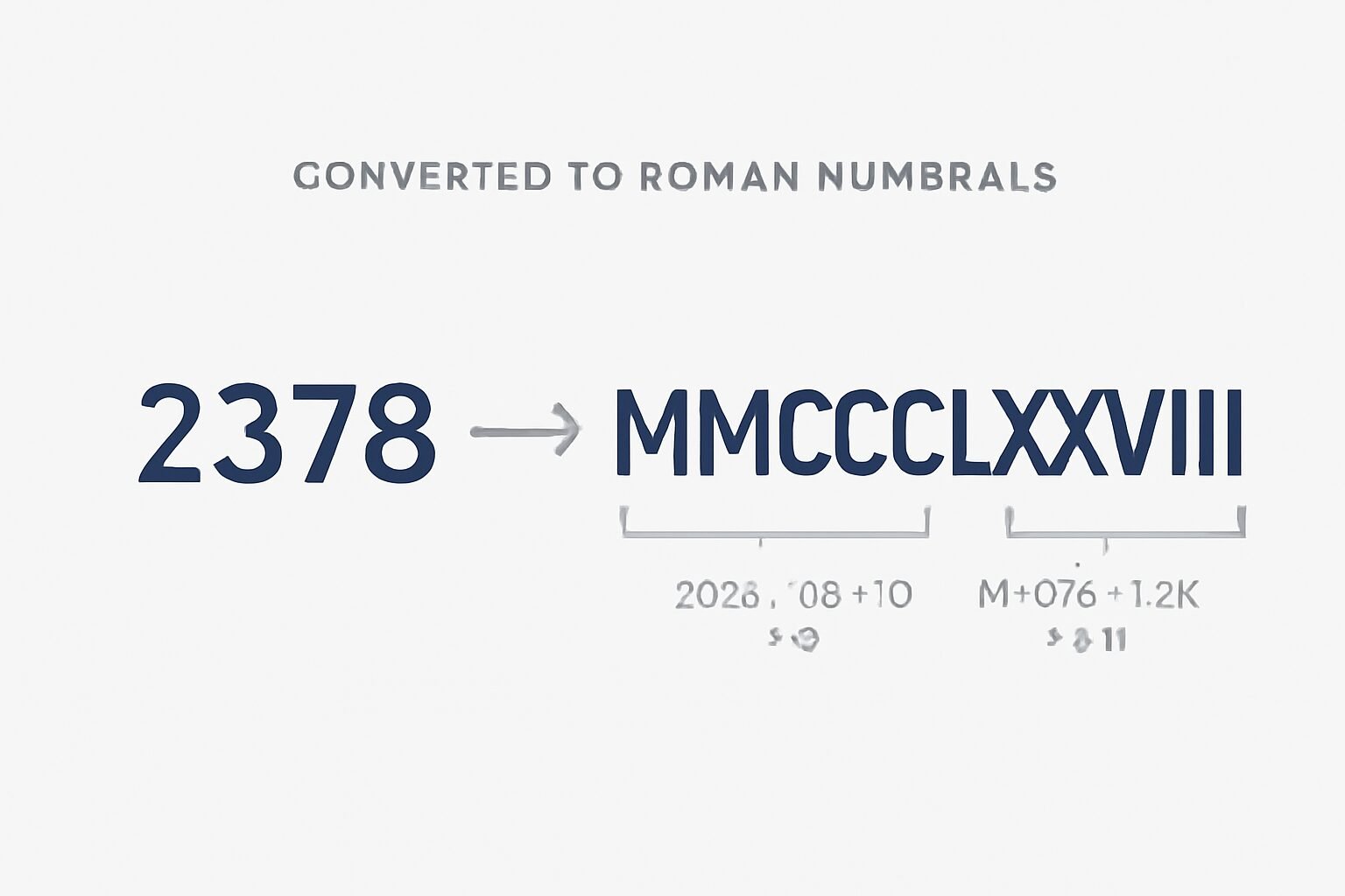 Roman Numerals: 2378