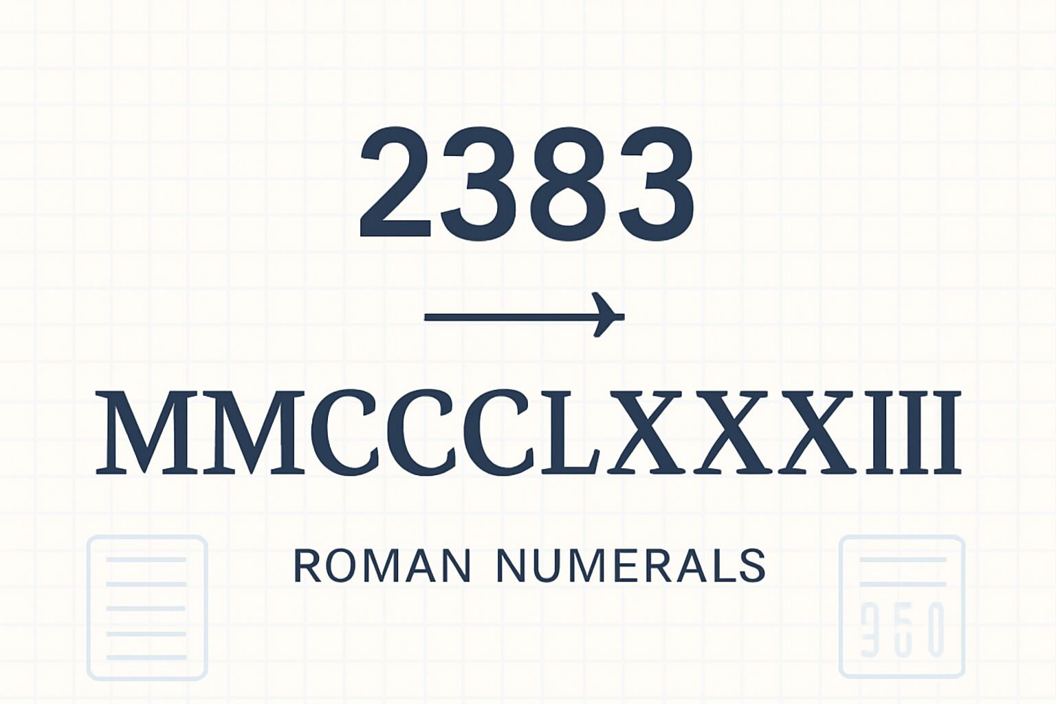 Roman Numerals: 2383