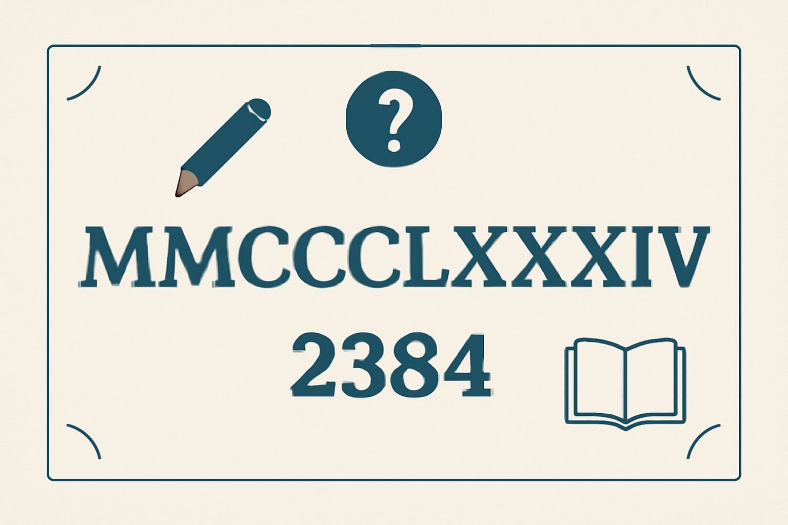 Roman Numerals: 2384
