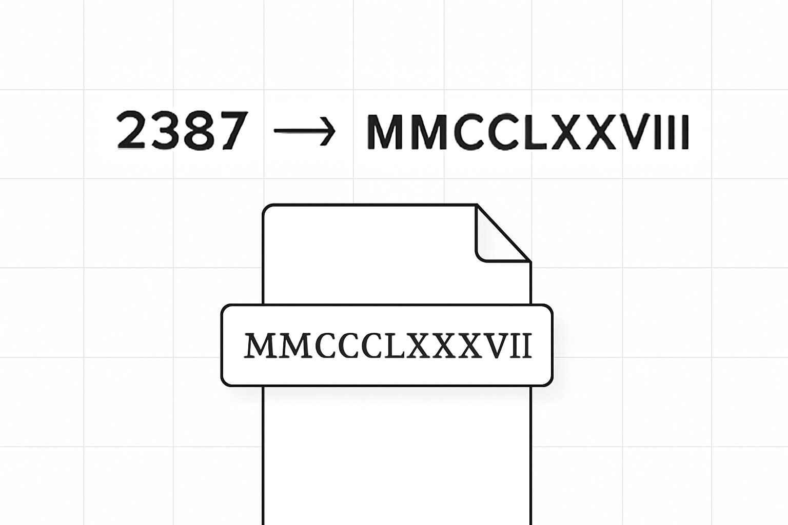 Roman Numerals: 2387