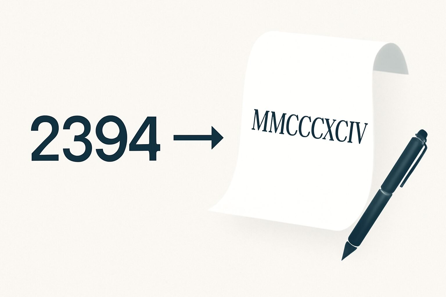 Roman Numerals: 2394