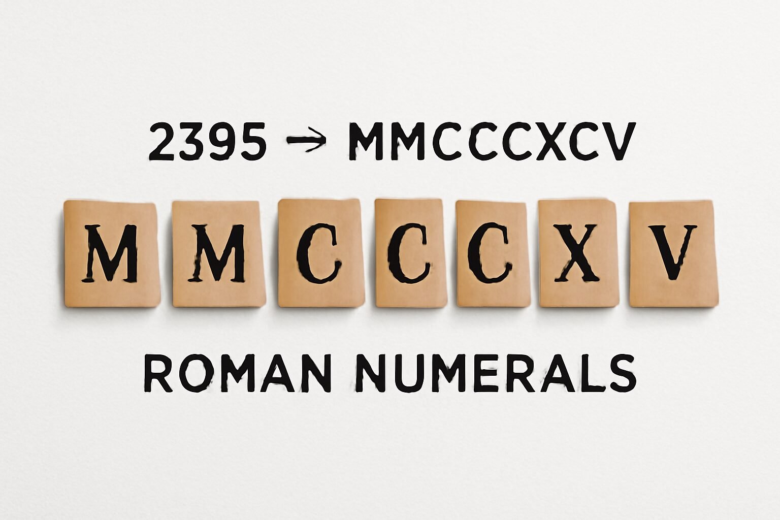 Roman Numerals: 2395