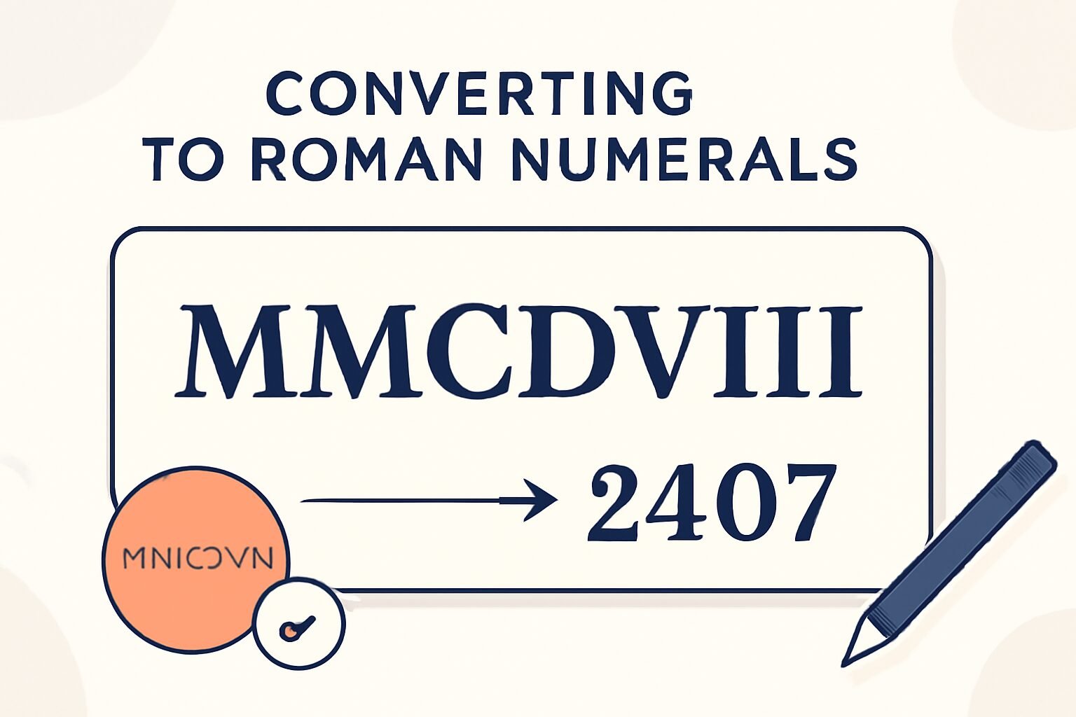 Roman Numerals: 2407