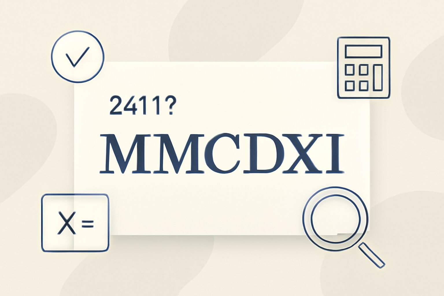 Roman Numerals: 2411