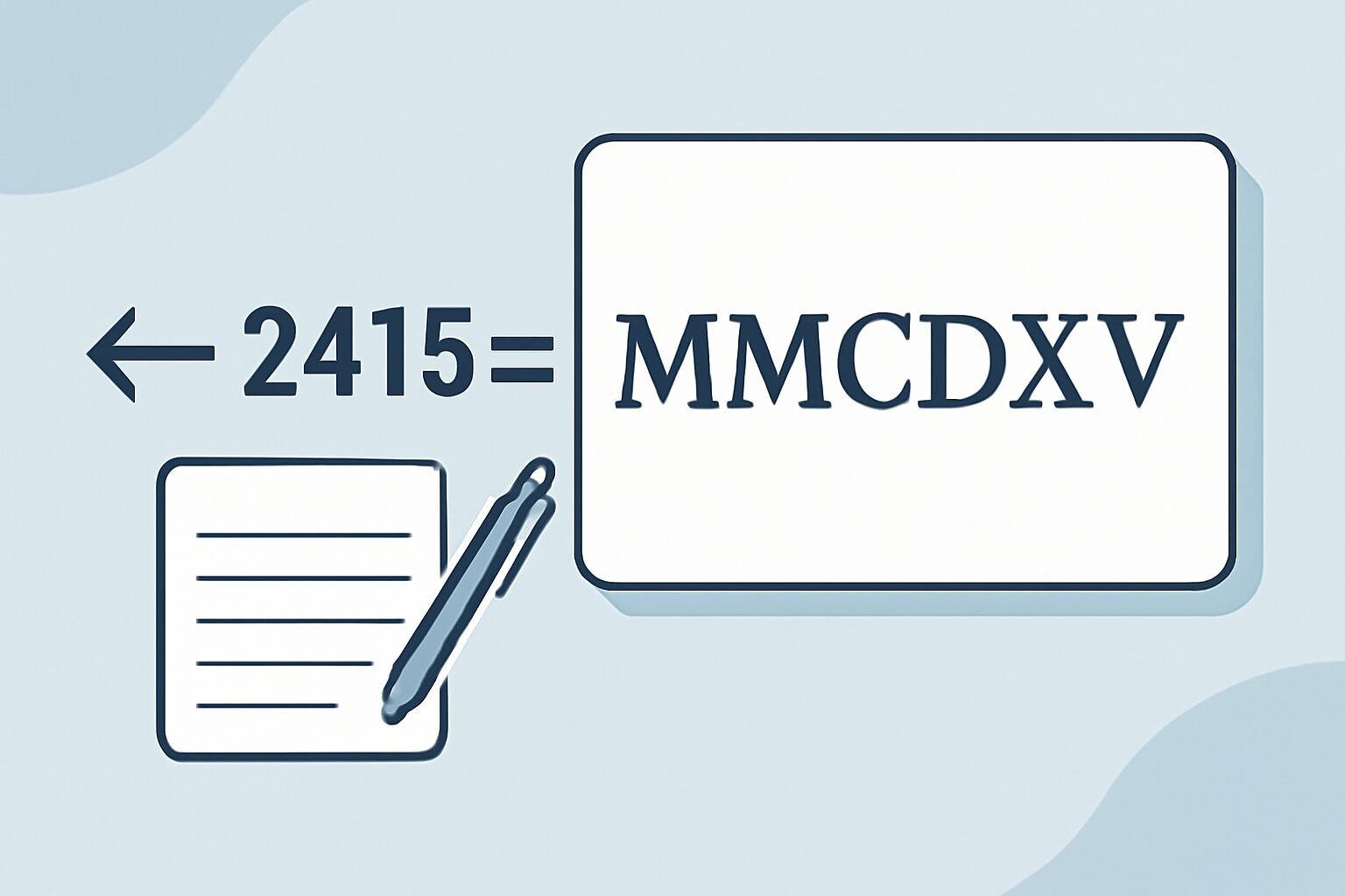 Roman Numerals: 2415