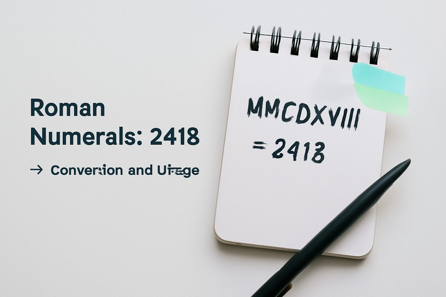 Roman Numerals: 2418