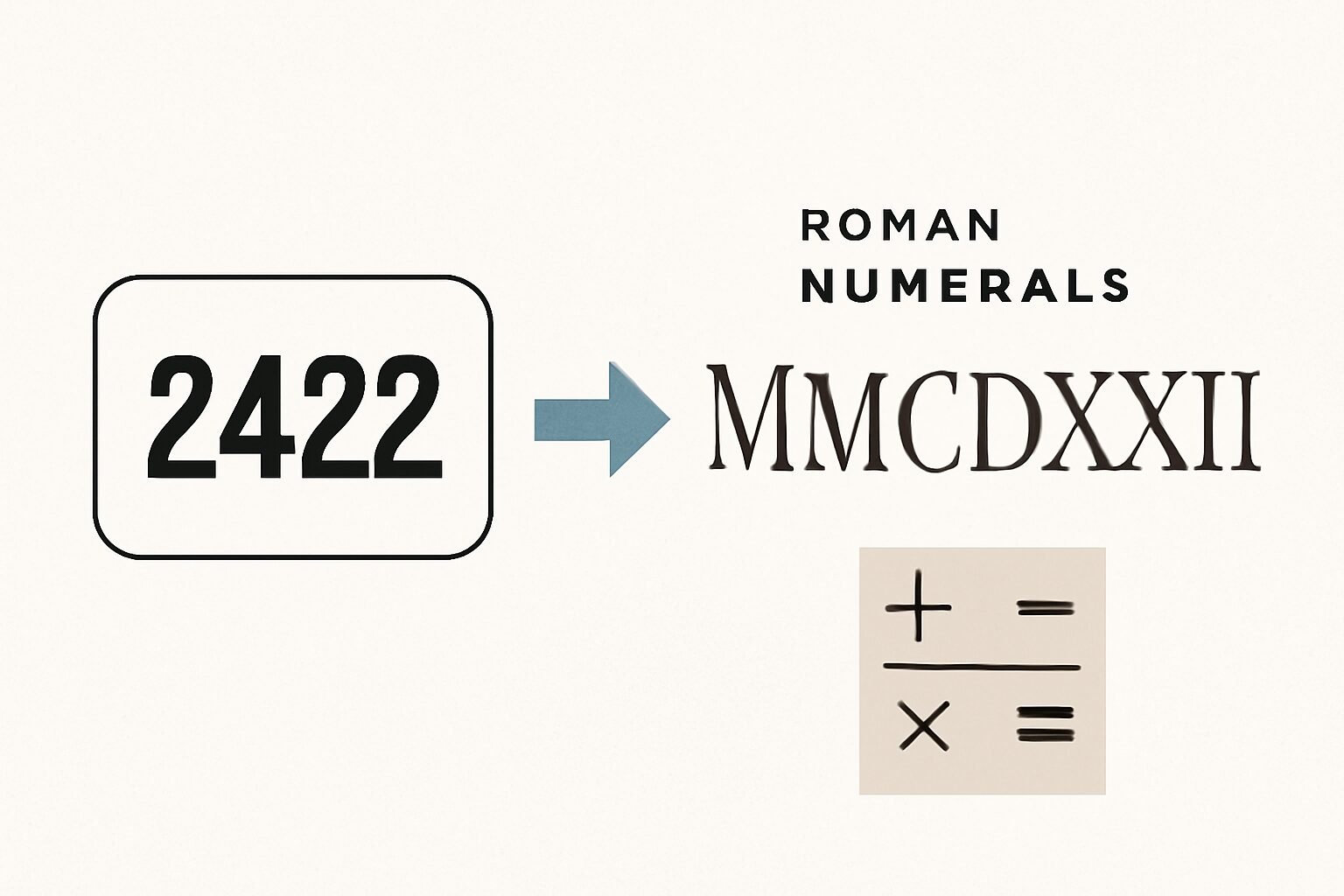 Roman Numerals: 2422